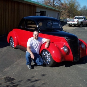 A friend of mine built this 37 ford for a farmer.