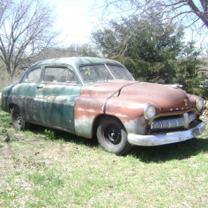 1949 mercury 2 door use to be a baby lincoln that i converted.