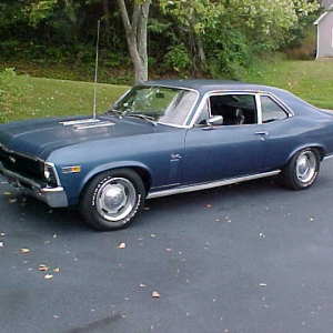 1969 SS350 nova survivor, 4-speed, 12-bolt rear, original shifter.....