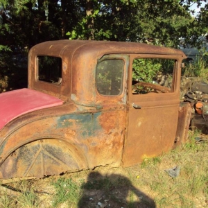 My 31 ford coupe the day I saved her