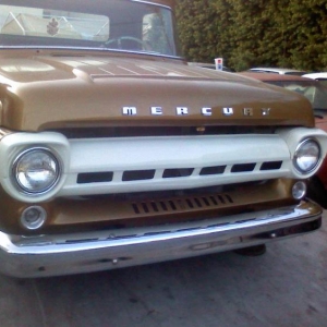 Deluxe front bumper and 1959 ford front marker lights