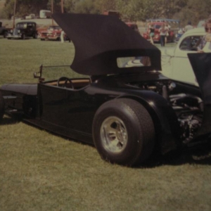 Black Fog, I think was the name of this car. Wonder Valley Dude Ranch, Ca.