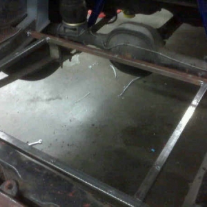 while we had a lift and a welder, figured we should install my Mustang tank