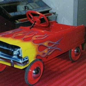 peddle car I painted for my rodparents