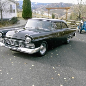 1957 Ford Custom Coupe.  351 CID Cleveland V4 with C6 Transmission and Ford 9" rear end.  Complete custom interior, bucket seats front and rear, custom built console and instrumentation. Front Cougar disc brakesl, lowered, with dual exhaust.  Build was finished in 1992 and we have put over 50,000 on it since completed.  Near perfect cruiser