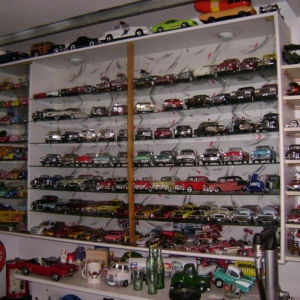 One of the wals of the "toy room"