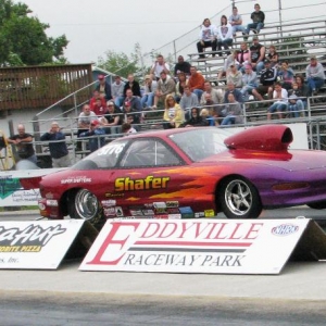 Troy Shafer, 2009 Ozark Mountain Super Shifter Points Champion at Eddyville Raceway Park, IA