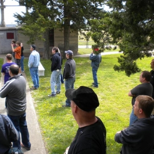 Our crowd at the Garden of Eden in Lucas, KS