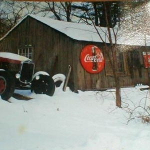 out back of the garage