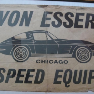 Von Esser's speed equipment Chicago