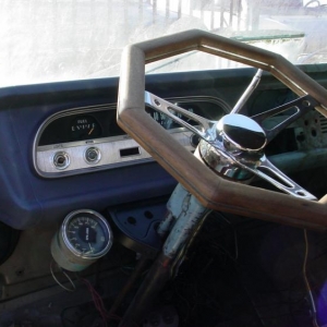 Restored wood wheel.