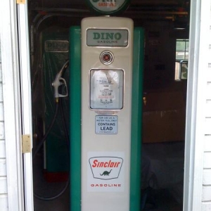 One of the two restored gas pumps one of the local guys did for me.