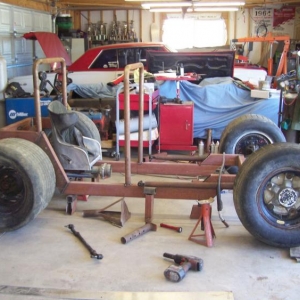 60s style supermodified yard art/grandbabies jungle gym ;-)