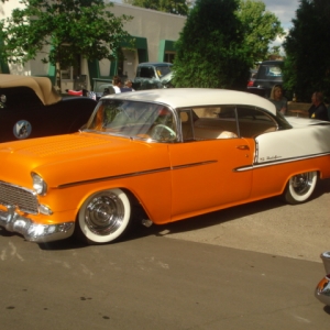 55 Chevy seen at Back to the 50's