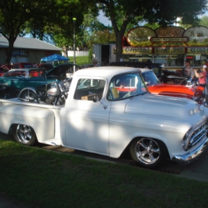 57 Chevy seen at Back to the 50's