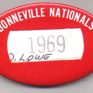 Bonneville pit pass from '69 when we set the records with our bike.