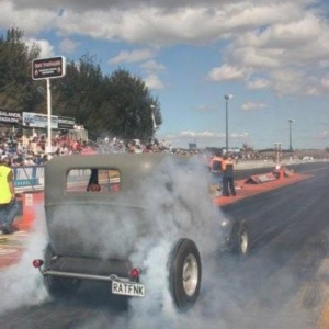 Racing at the Nostalgia Drags, 2010
Photo: Greg Stokes