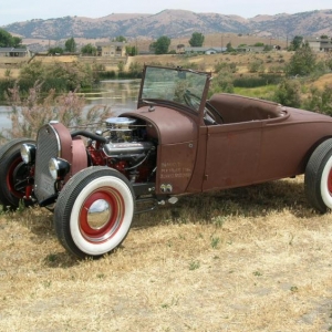 This 60's hotrod has gone thru 3 "Rebirths".  The latest was Winter of 2008 when we started fromthe frame up to bring this former hotrod and drag car back to life as a traditional hotrod.