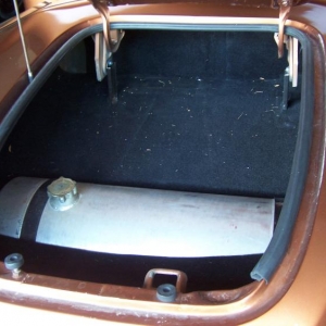 inside trunk will hold 2 chairs a pop up canopy a small cooler and have room left over