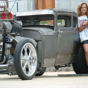 princess cheryl,and buddy, by the coupe