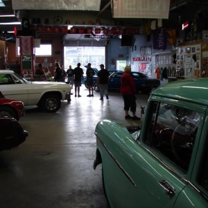 Back wall shot of the E.L.T.A. shop....Hartman Bash 2010.