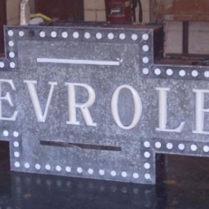 1920's Chevrolet Dealership sign that I restored