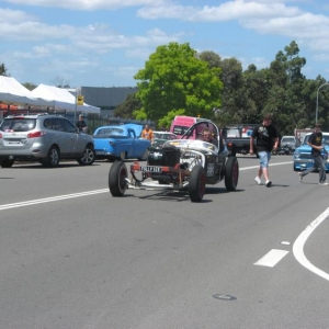 drag car driven down main road