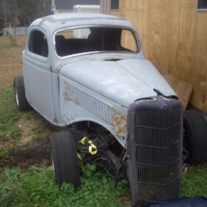 35 ford 3 window coupe.