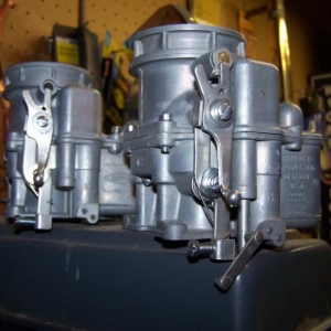 A couple of nearly done LZ carburetors.  One for a 1938, one for a 1940-41