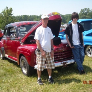 My dad Cliff and son Sawyer at The Road Rocket Rumble 2010.