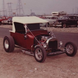 Arnold Avila's RPU at San Gabe. I loved this RPU when it was in Hot Rod Mag in '63. Still on of the coolest '29's ever built. Love to know where it is today.