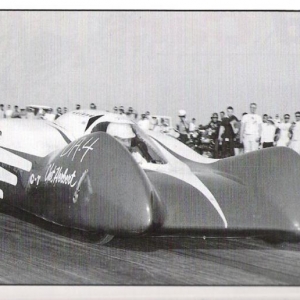 Jocko's Liner. Hand built and designed by a man that was more artist than hot rodder. As beautiful as a streamliner gets.