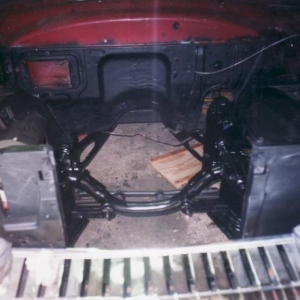 2003: Another view of the engine compartment. This car will be strictly driver quality so this will be plenty good. I'll detail the engine and clean the engine compartment up, but this prep will save me lots and lots of work.