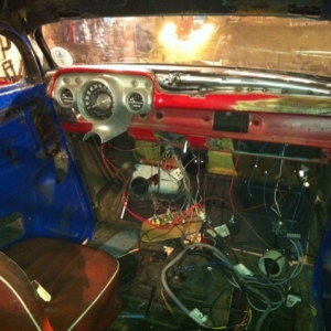 I fitted a 63 galaxy dash in my old coupe this was much harder