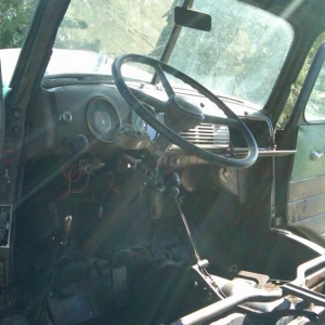 Just after I cleaned out the rat's nests in my 47 Chevy COE Sep 2010