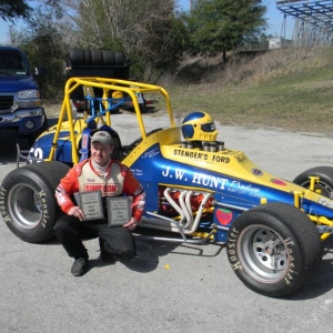 fl vintage races 093 won best appearing  sprint car and long distance award.