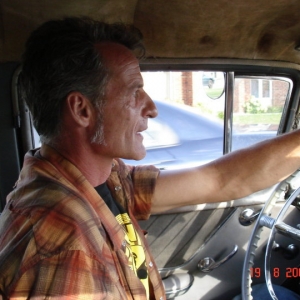 Me driving the 55 olds own by André my friend