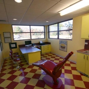 Soda fountain exam room.