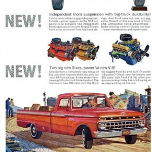 1965 ad ford twin i beam pickup truck magazine 110631272372