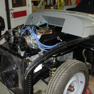 Morris Minor Sep Nov 2010 006   Engine compartment and front suspension