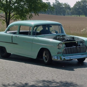 2nd Annual DD car show 2010......sliding in the back door with the 55.