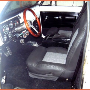 Interior 1971 Chevrolet C-10 Fleetside Pickup ( Lowered ) circa March 2011