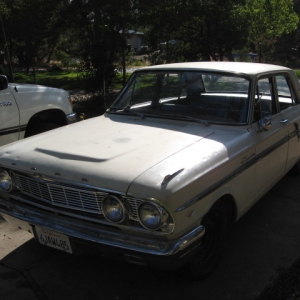 64 Fairlane 500. 
Rebuilt 260 V8, rebuilt ford-o-matic trans, dual Supertrapp exhaust, 4 door...