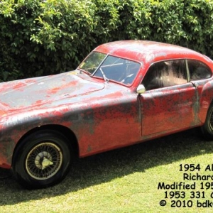 Body style is that of an Italian Cisitalia 202. Mickey Thompson took a splash mold of Robert E. Petersen's car during a repaint to ready the car for the Petersen Motorama in Los Angeles, and started selling replica bodies under the Allied Fiberglass banner with partner Roy Kinch.