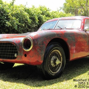 This is the widened and lengthened version. The original Cisitalia was somewhat smaller. A large and small roadster as well as a large and small coupe were available.