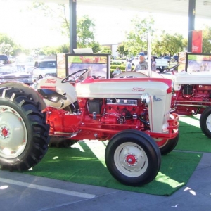 look what showed up at Sonic this week, guess living in an Ag area it is no surprise... a 53 & 54 Fords really nice..