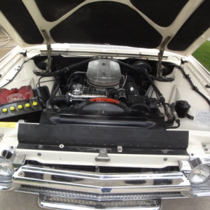 M-series tri-power in engine bay-front view