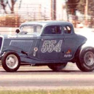 Gerry Steiner driving after the first restoration.