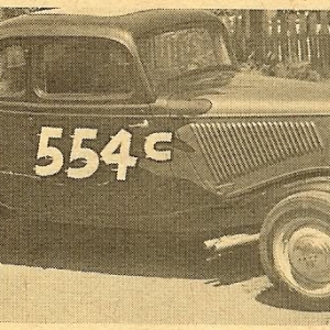 very early picture when the coupe body replaced the sedan body, pre chop.