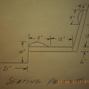 drawing of of seat profile